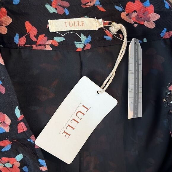 Tulle Skirt Girl XL Floral‎ Faux Wrap - Picture 8 of 9